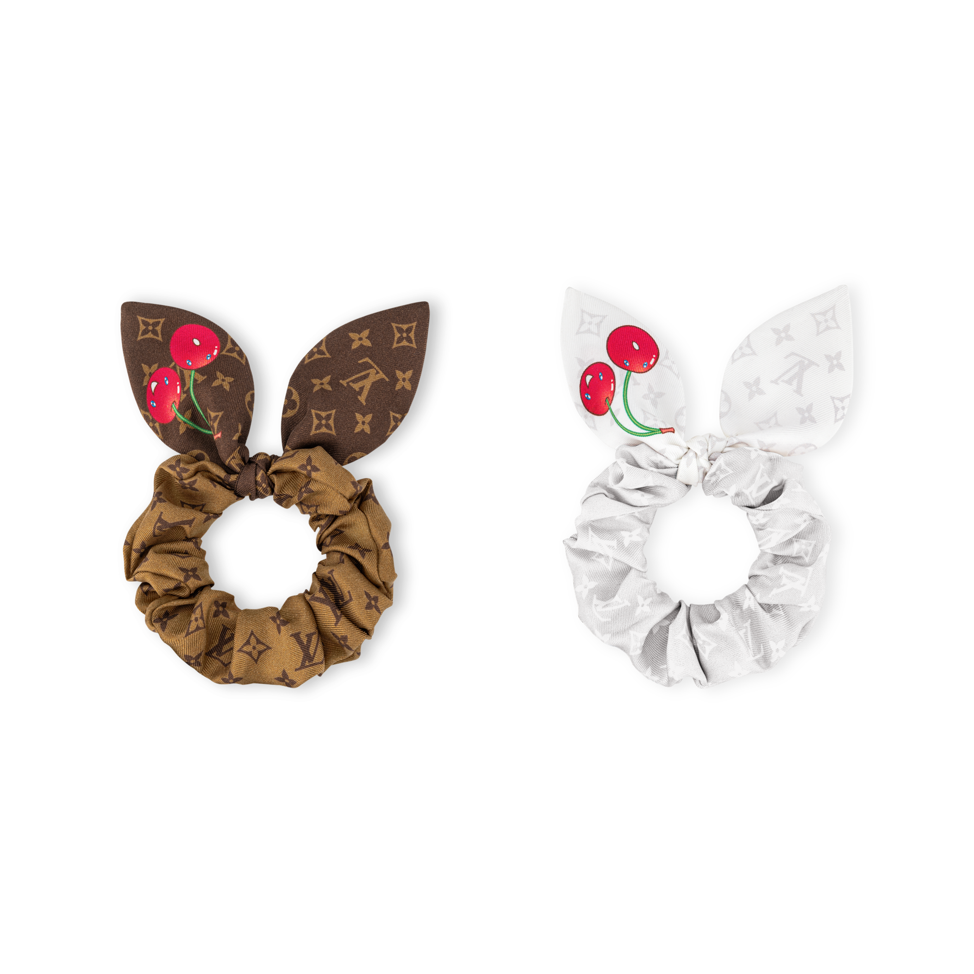 LV x TM Monogram Cerise Set of Scrunchies - Luxury S00 White